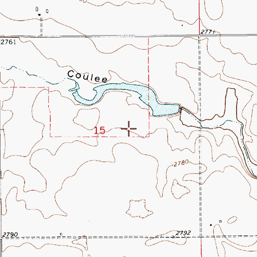 Topographic Map of Gildford Colony Number 1000 Dam, MT