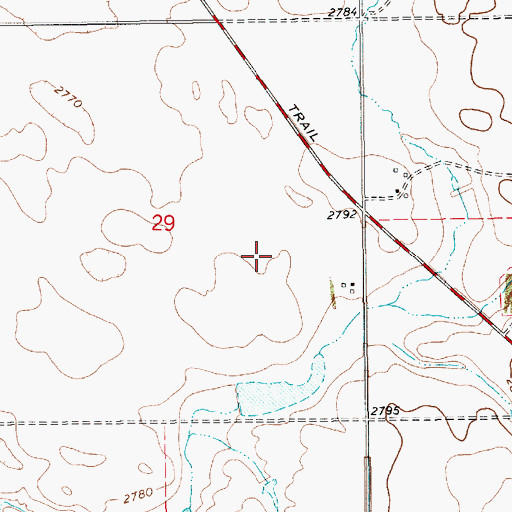 Topographic Map of Sigurd Dam, MT