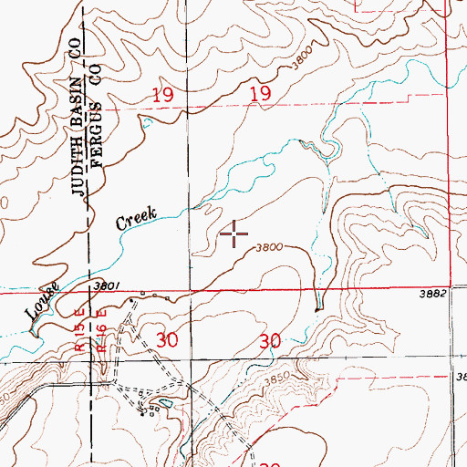 Topographic Map of Deigratia Dam, MT