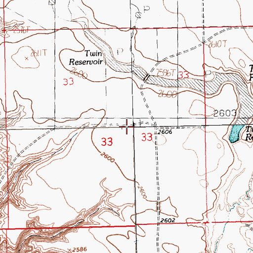 Topographic Map of Mister Flaming Jet Dam, MT