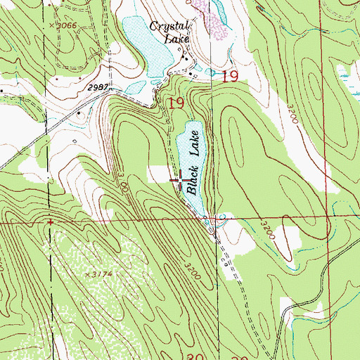 Topographic Map of Black Lake Dam, MT