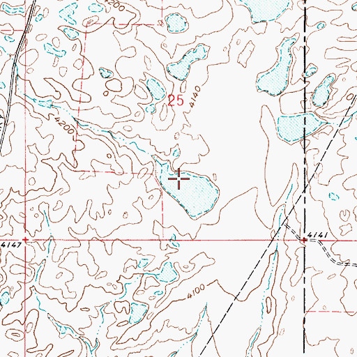 Topographic Map of Capacity Dam, MT