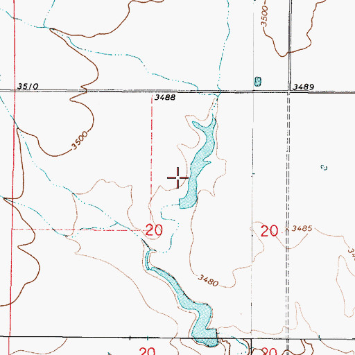 Topographic Map of Sruddy Dam, MT