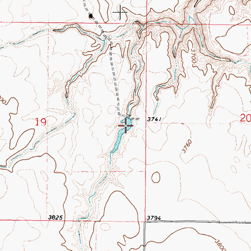 Topographic Map of Hillkleberry Coulee Dam, MT