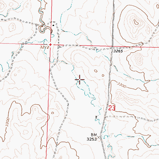 Topographic Map of Snowbelt Reservoir Dam, MT