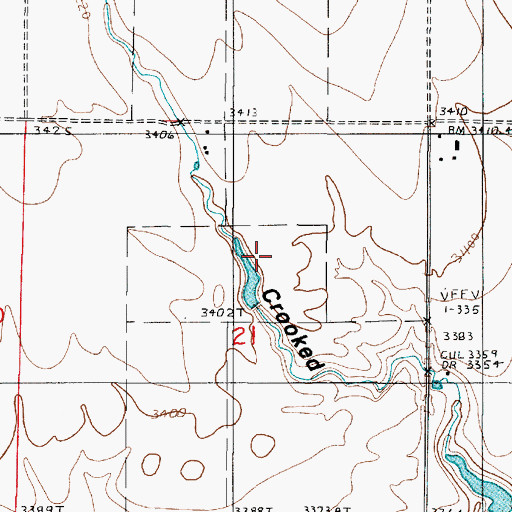 Topographic Map of Cloakus Dam, MT