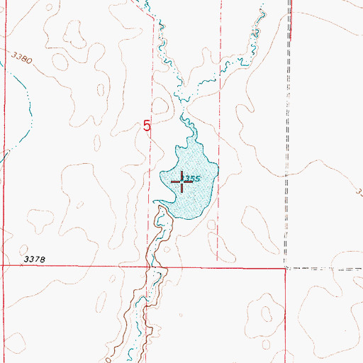 Topographic Map of Rocky Mountain High Dam, MT