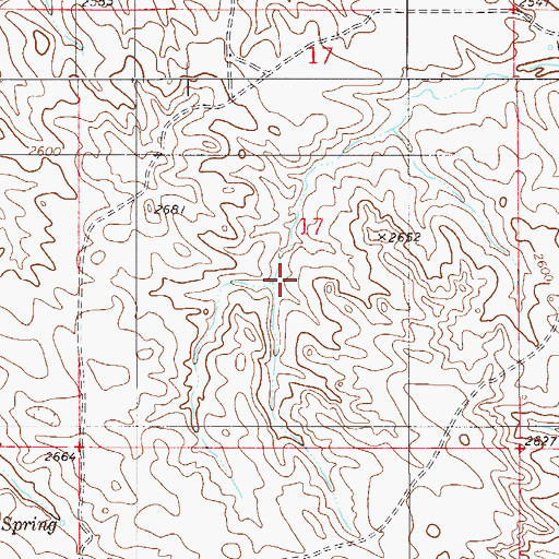 Topographic Map of Marshall Dam, MT