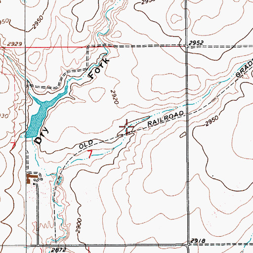 Topographic Map of Tye Dam, MT