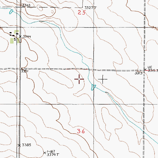 Topographic Map of Eide Trail Dam, MT