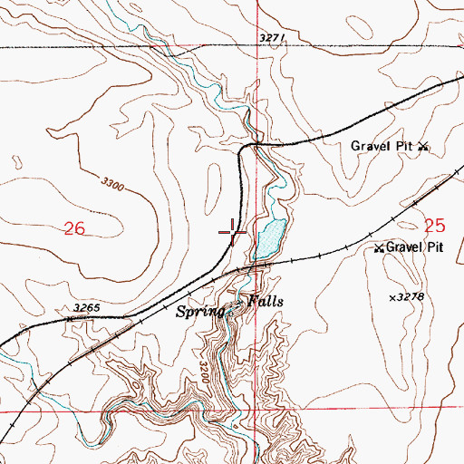 Topographic Map of Lars Dam, MT