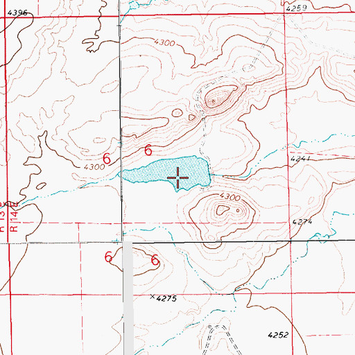 Topographic Map of Atlas Dam, MT