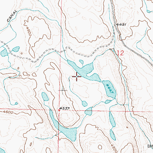 Topographic Map of Sassafras Dam, MT