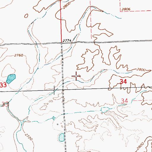 Topographic Map of Marine Dam, MT