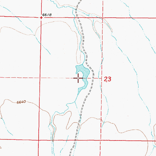 Topographic Map of Cactus Dam, MT