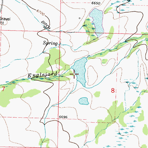 Topographic Map of Humperdinck Number 1 Dam, MT