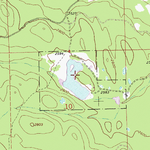 Topographic Map of Higham Dam, MT