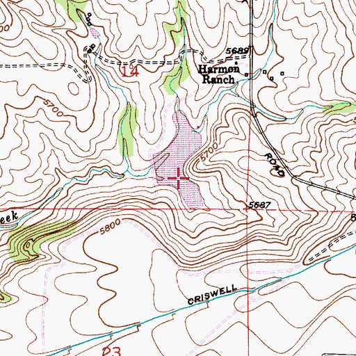 Topographic Map of Nauharodney Dam, MT
