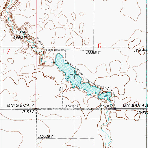 Topographic Map of Neikro Dam, MT