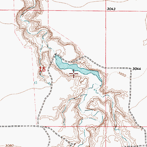 Topographic Map of Penzer Dam, MT