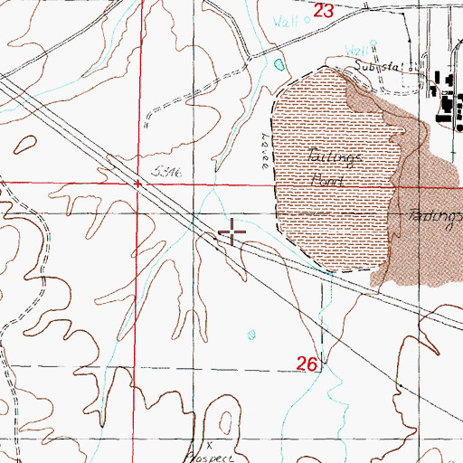 Topographic Map of Stauffer Chemical Number 1 Dam, MT