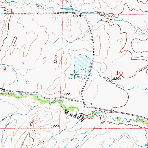 Topographic Map of Landers Number 1 Dam, MT