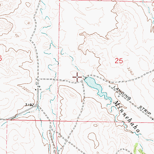 Topographic Map of Yellow Minni Stone Dam, MT