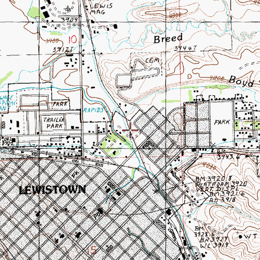 Topographic Map of Boyd Creek, MT