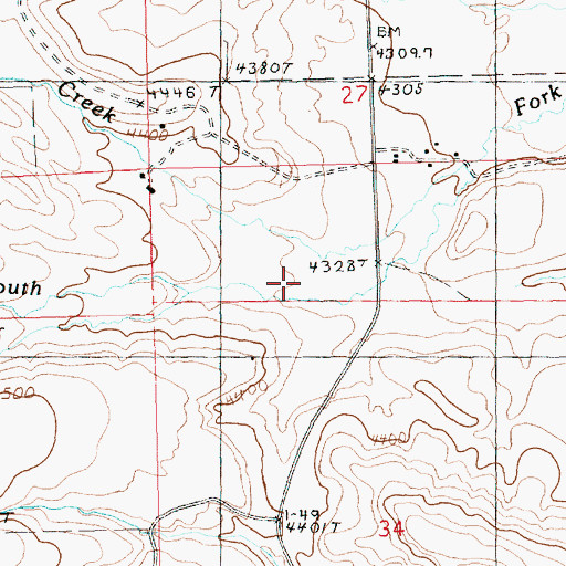 Topographic Map of Whisky Gulch, MT