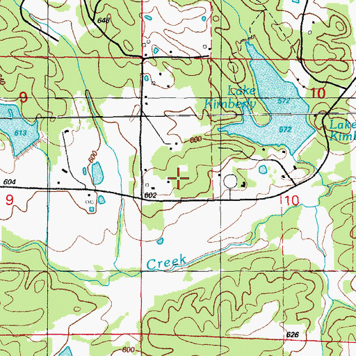 Topographic Map of R L Knies Lake Dam, AR