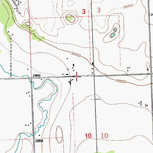 Topographic Map of Jessup, MT
