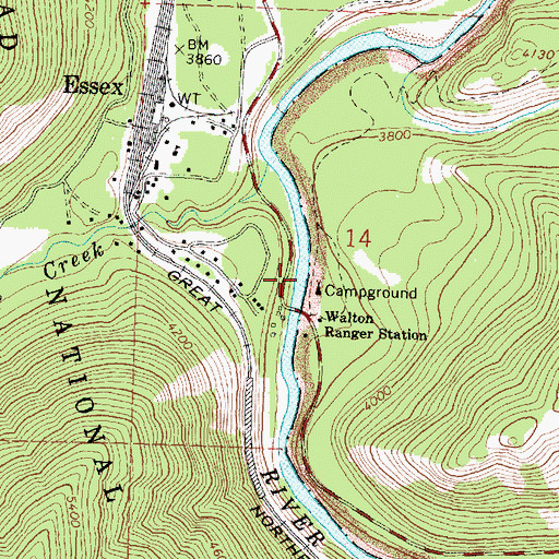 Topographic Map of Walton Sportsmans Access, MT