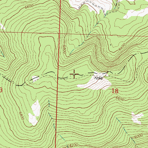 Topographic Map of Sunset Peak, MT