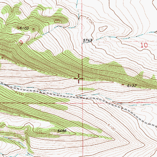 Topographic Map of Jack Arthur Ridge, MT