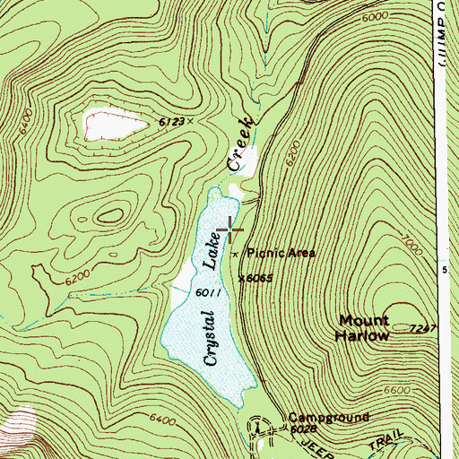 Topographic Map of Grand View Recreation Site, MT
