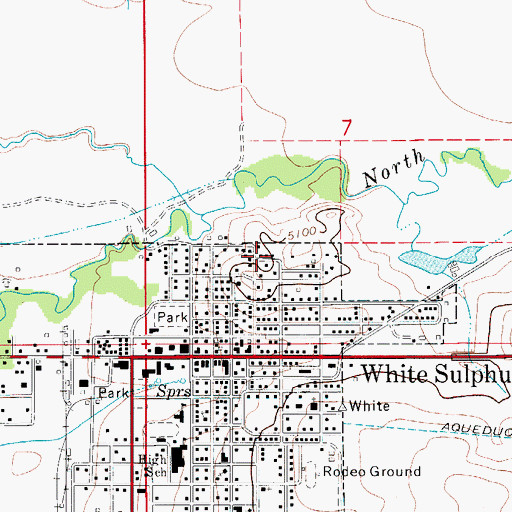 Topographic Map of The Castle, MT