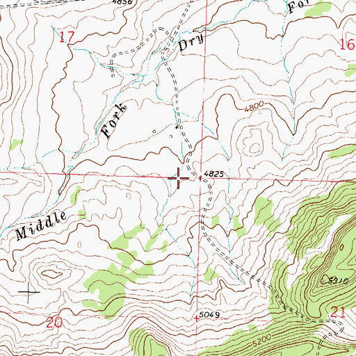 Topographic Map of Theodore Roosevelt Memorial Ranch, MT