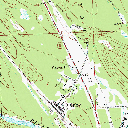 Topographic Map of Purple Meadow, MT