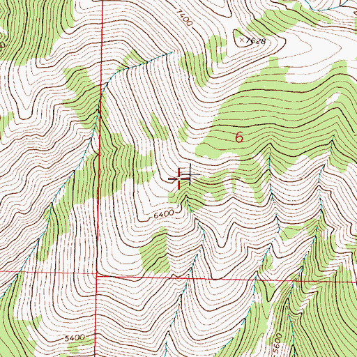 Topographic Map of Blackfoot Clearwater Game Range, MT