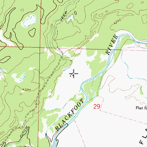 Topographic Map of Geary, MT