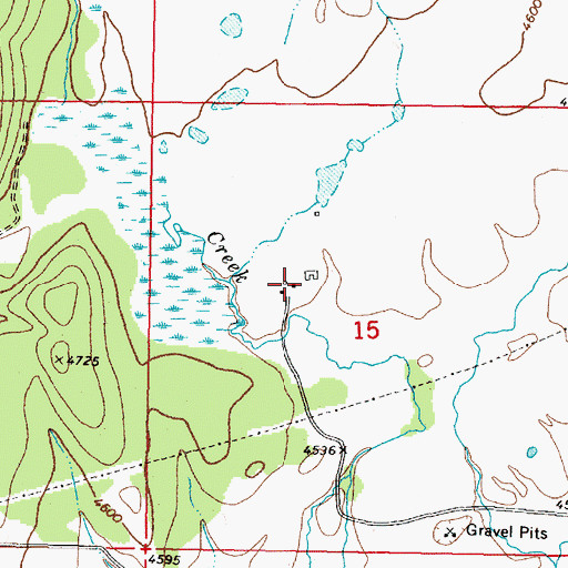 Topographic Map of Jacobson Ranch, MT