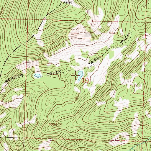 Topographic Map of Nolo Lake, MT