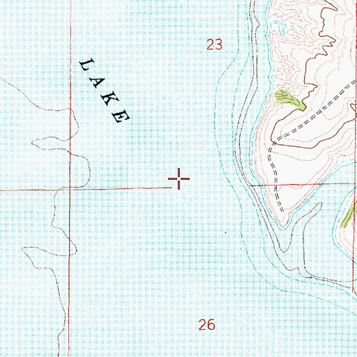 Topographic Map of Beaver Creek School (historical), MT