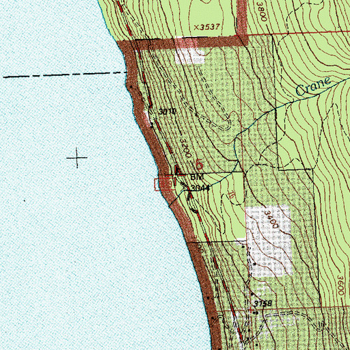 Topographic Map of Beardance Picnic Area, MT