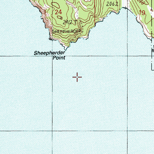 Topographic Map of Clark Fork, ID