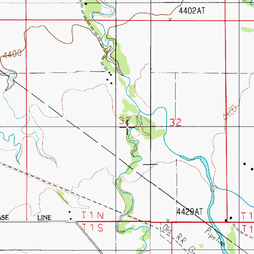 Topographic Map of Hyalite Creek, MT