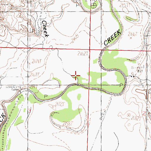 Topographic Map of Papoose Creek, MT