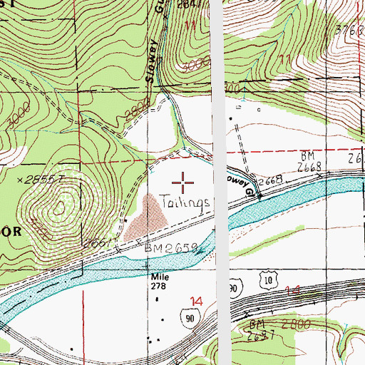 Topographic Map of Slowey Gulch, MT