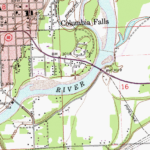 Topographic Map of Teakettle Campground, MT
