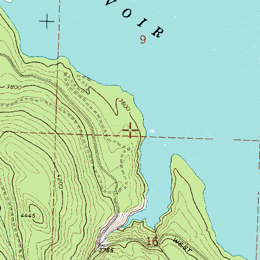 Topographic Map of Lid Creek Campground, MT